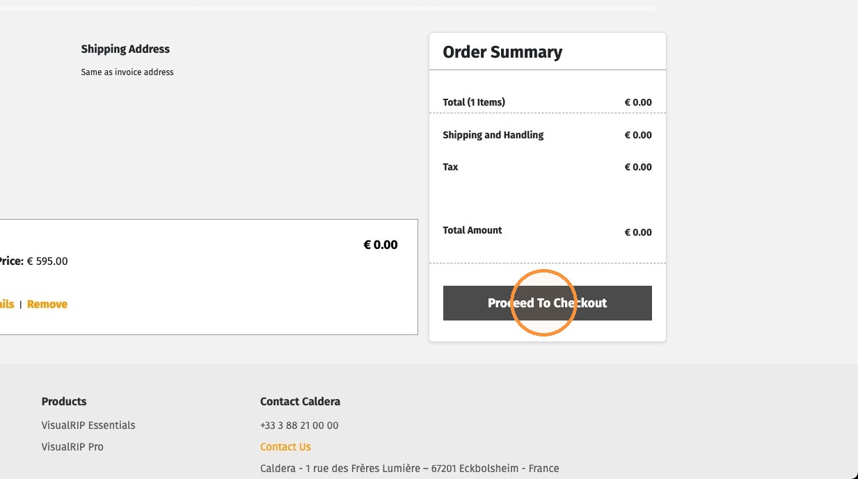 Checkout addresses