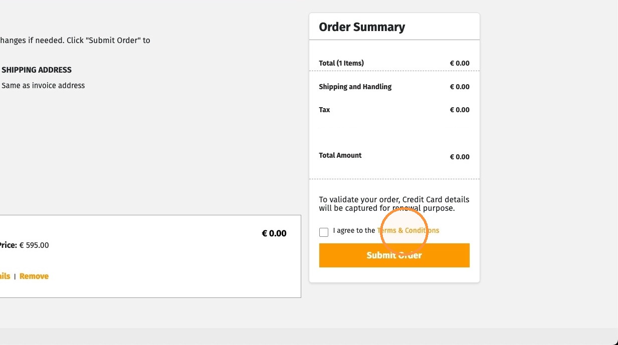 Order review