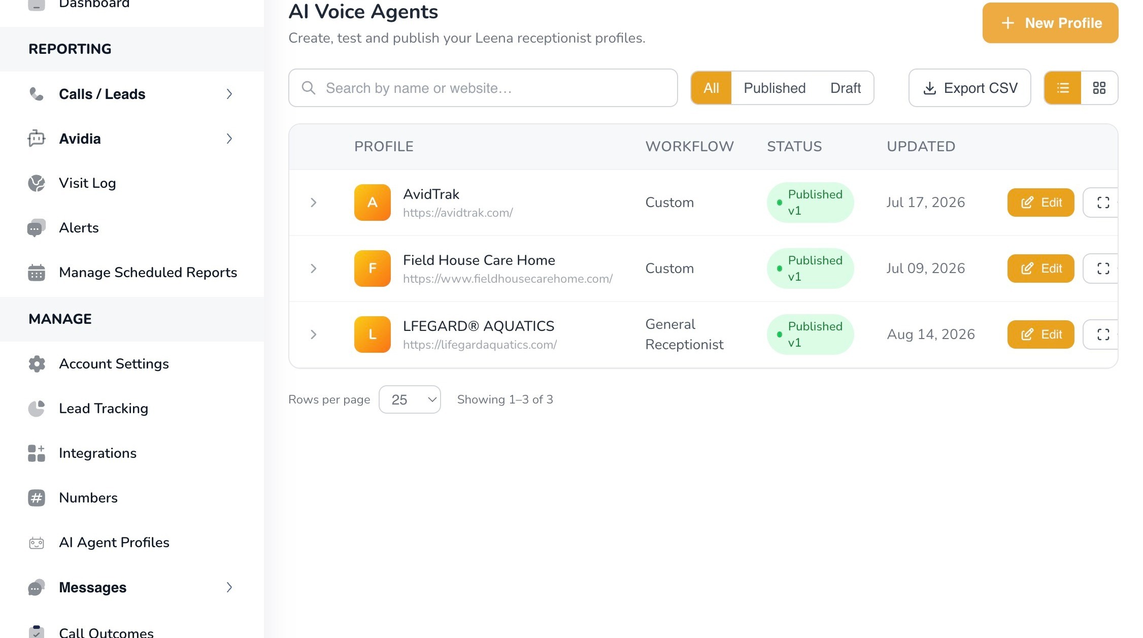 Open AI Agent Profiles