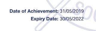 How to find the expiry date of a qualification