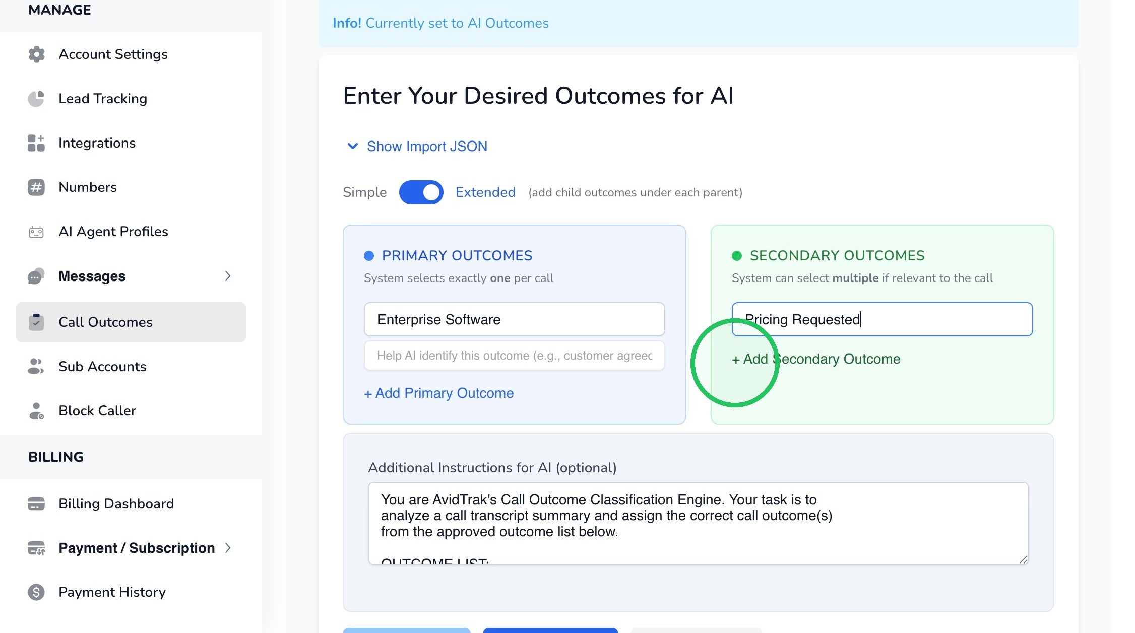Add Secondary Outcome