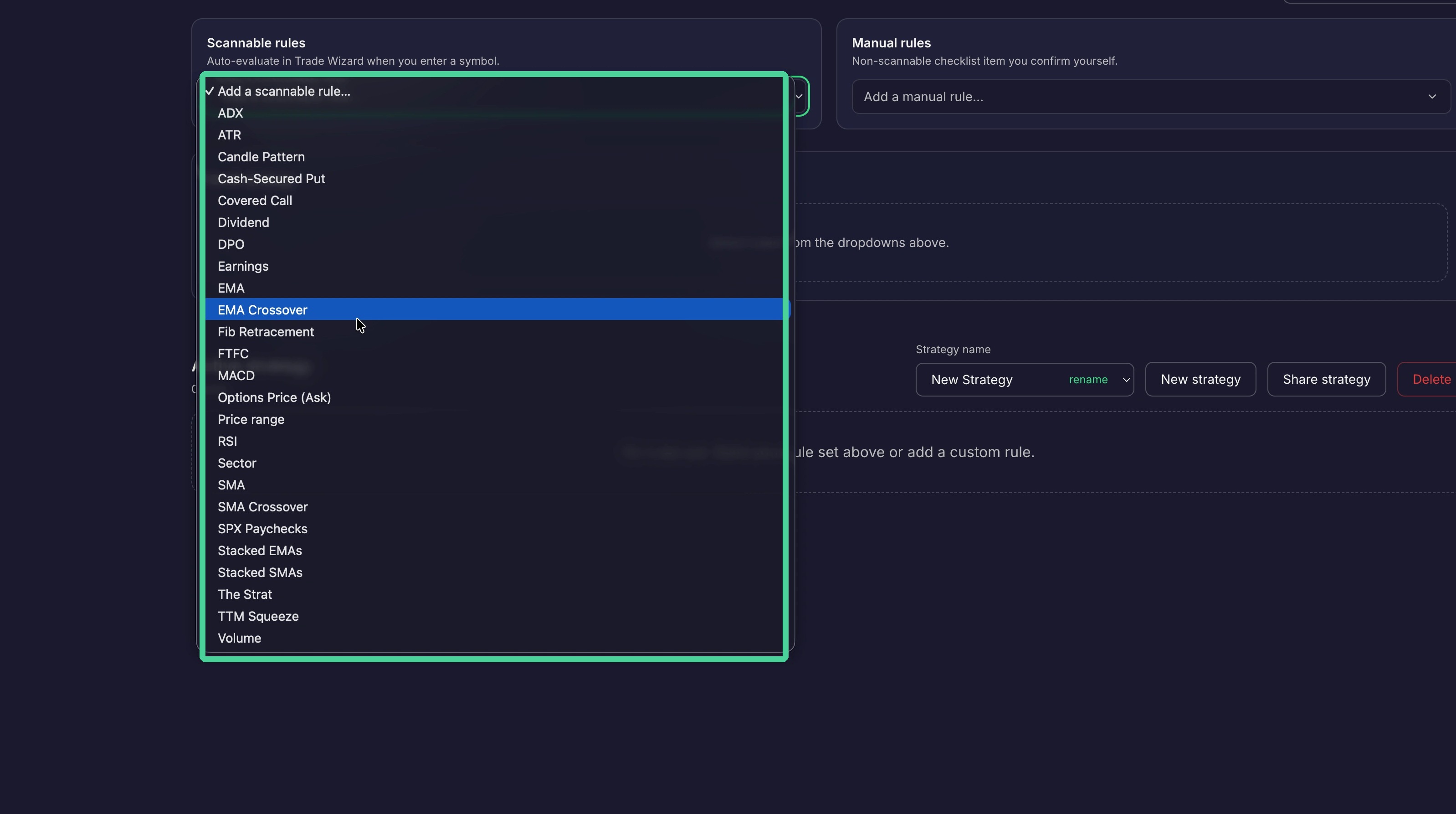 List of available scannable rules