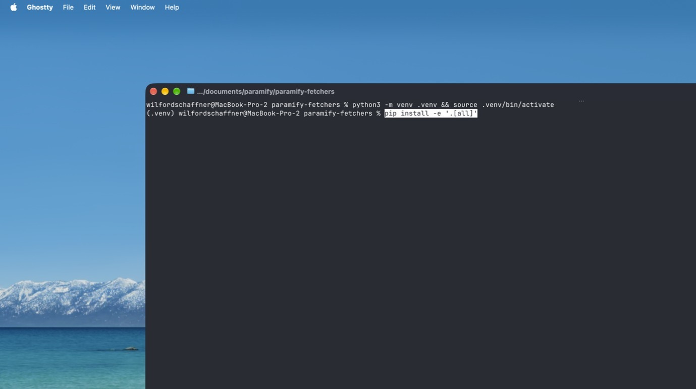 Installing the Paramify TUI package