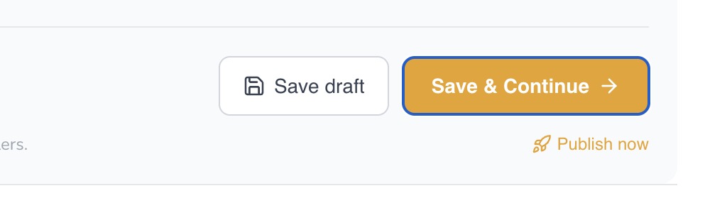 -Save & Continue