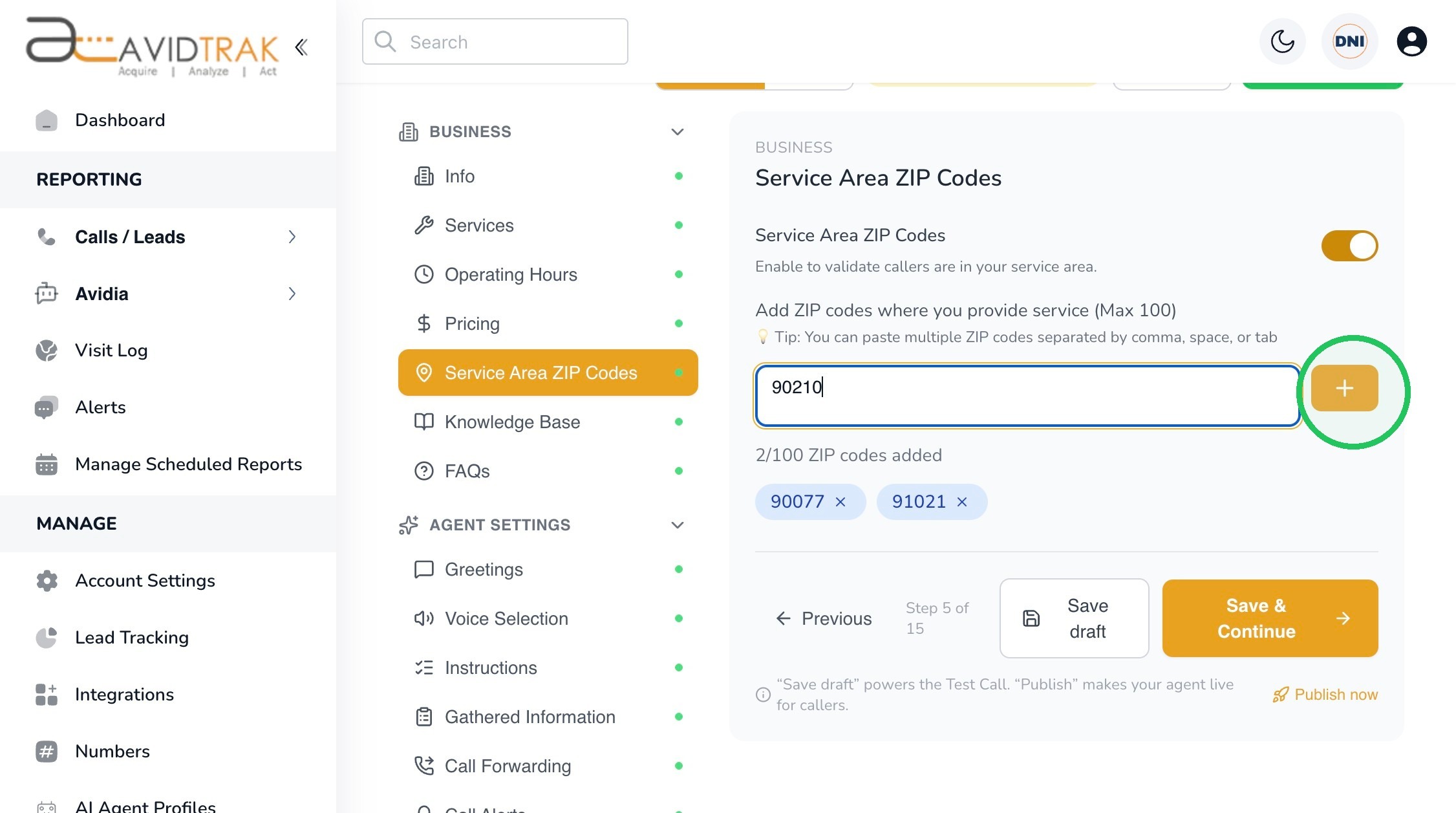 ZIP codes