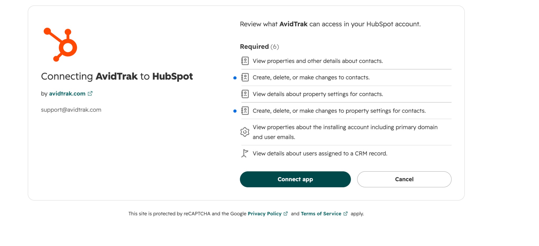 HubSpot displays