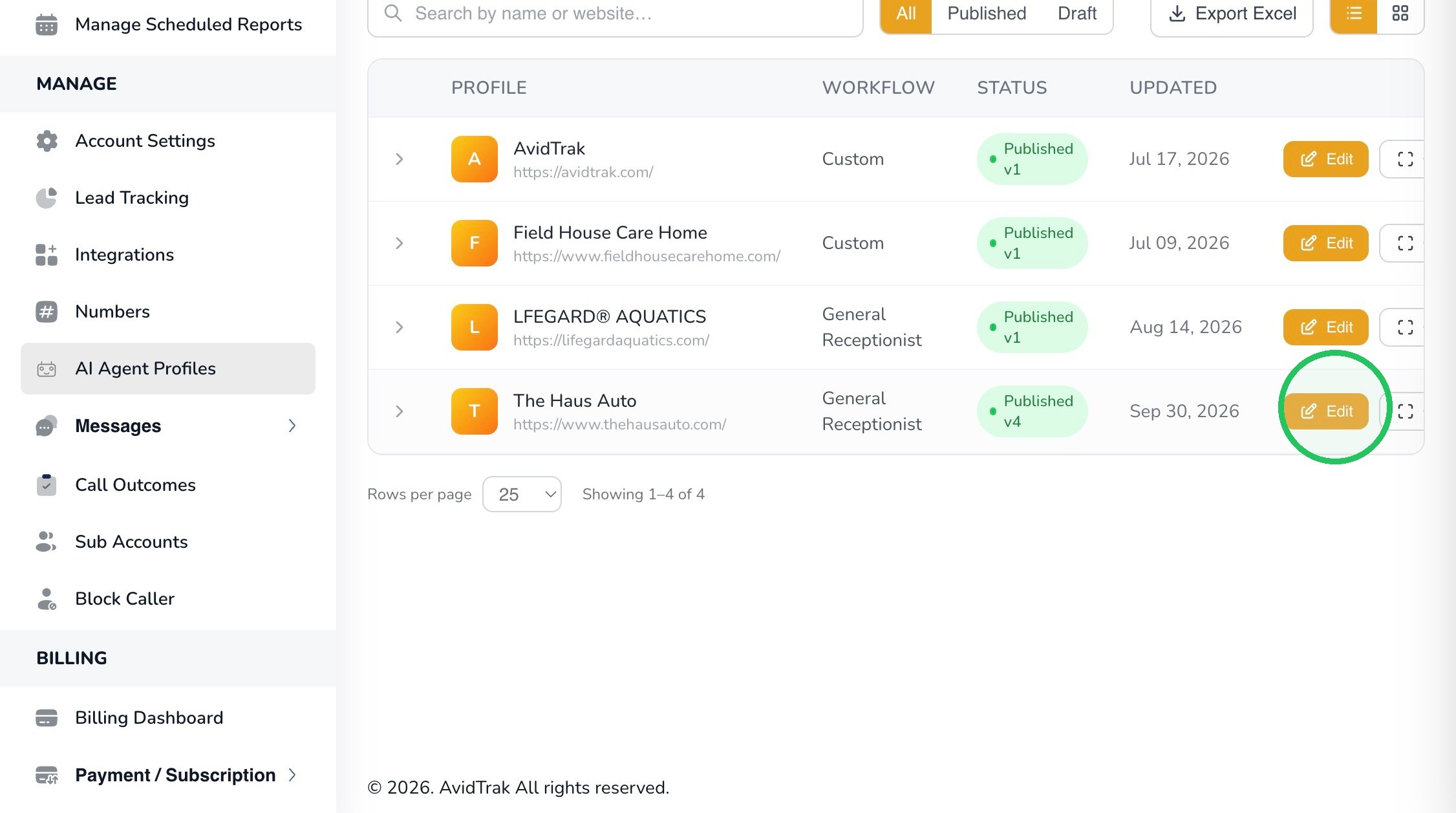AI Agent Profiles