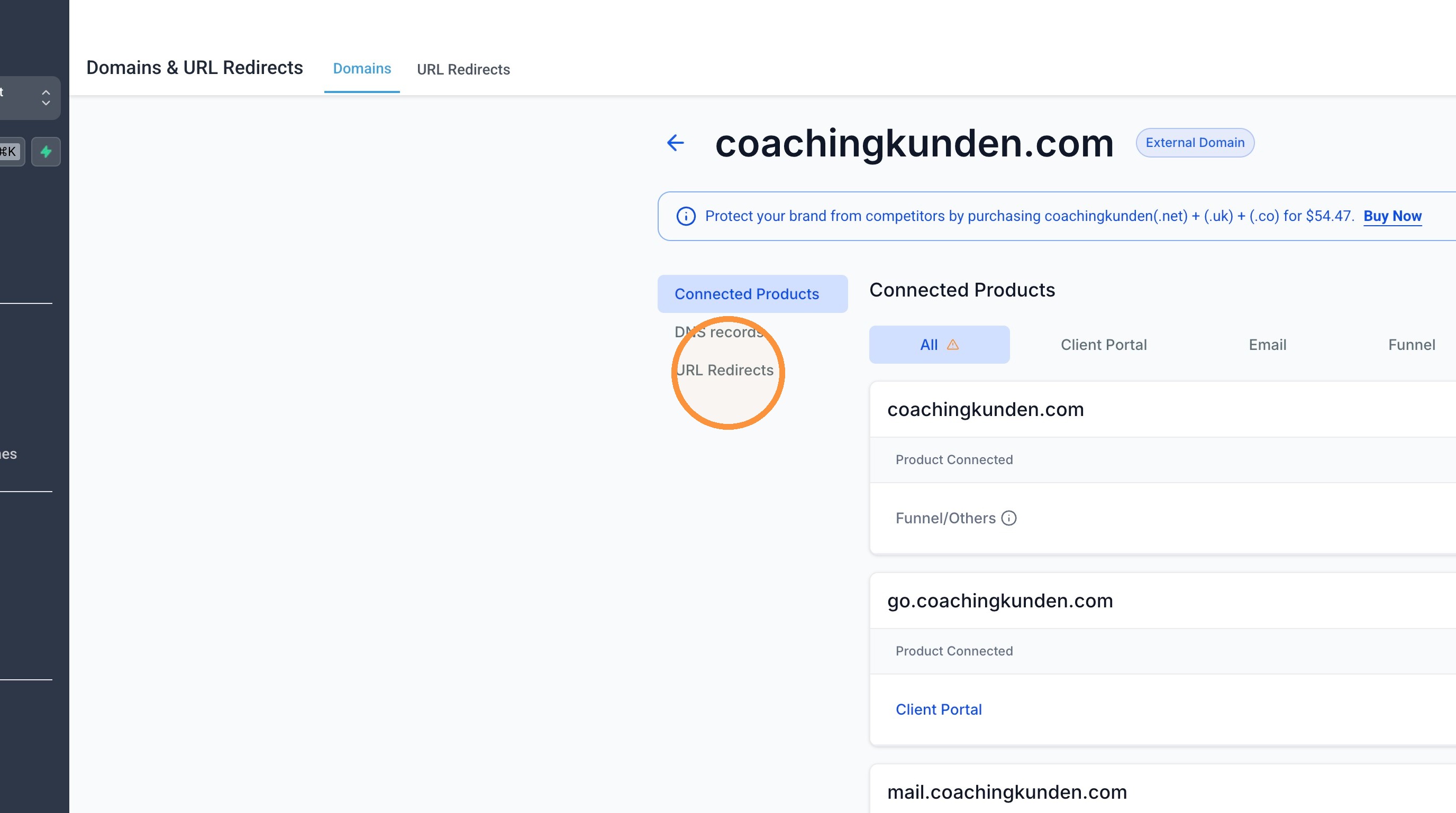 Reiter URL Redirects