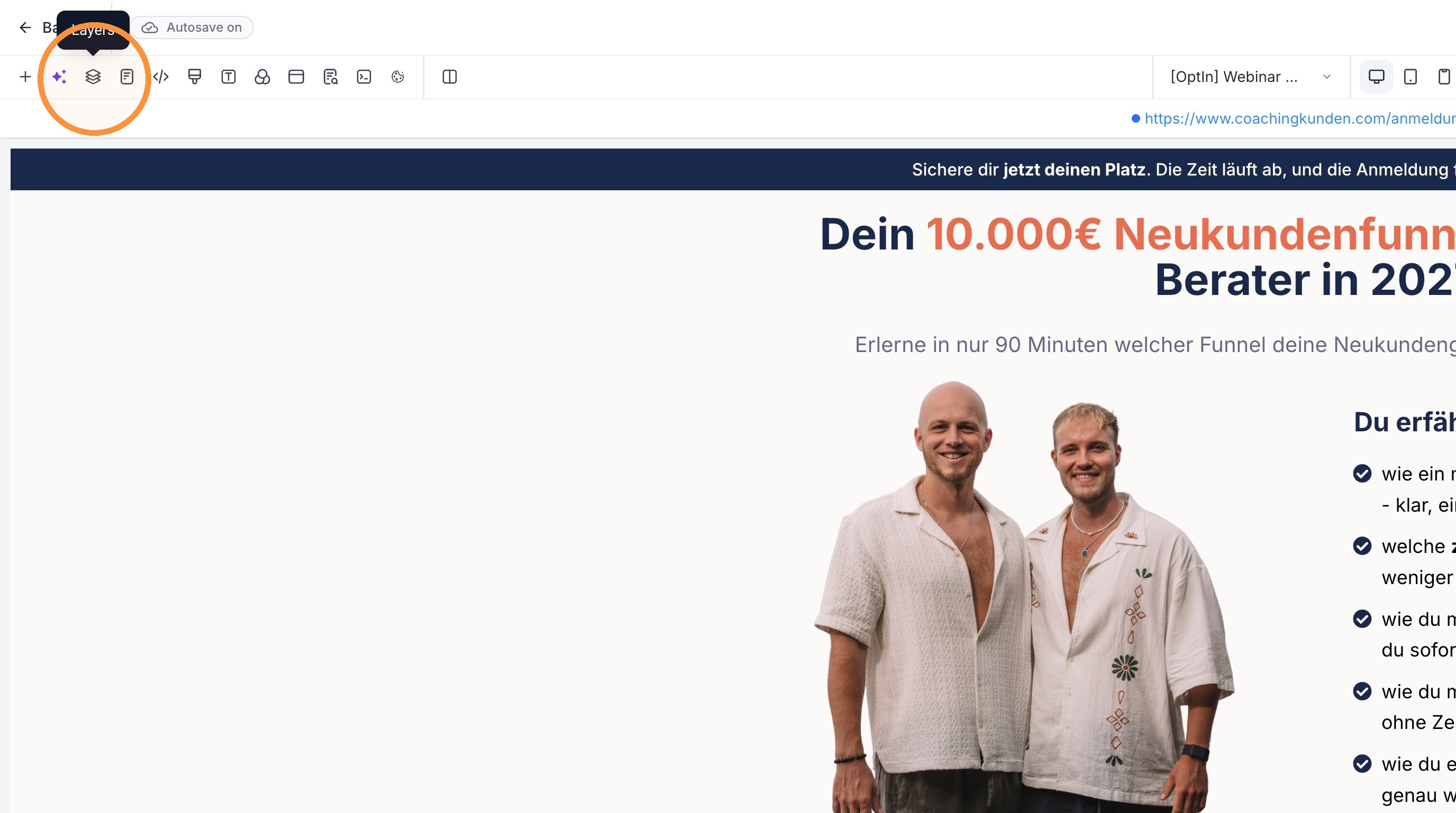 Layers öffnen