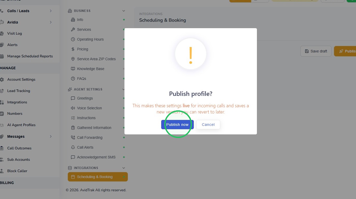 Publish now
