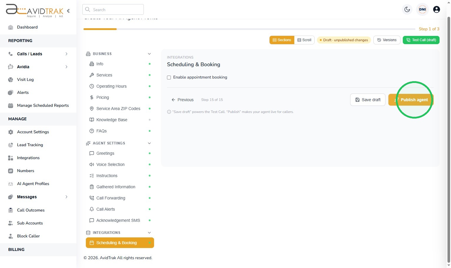 Publish the Initial Leena Profile