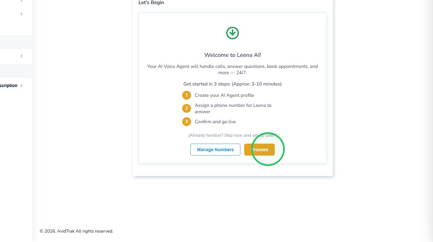 Select Proceed
