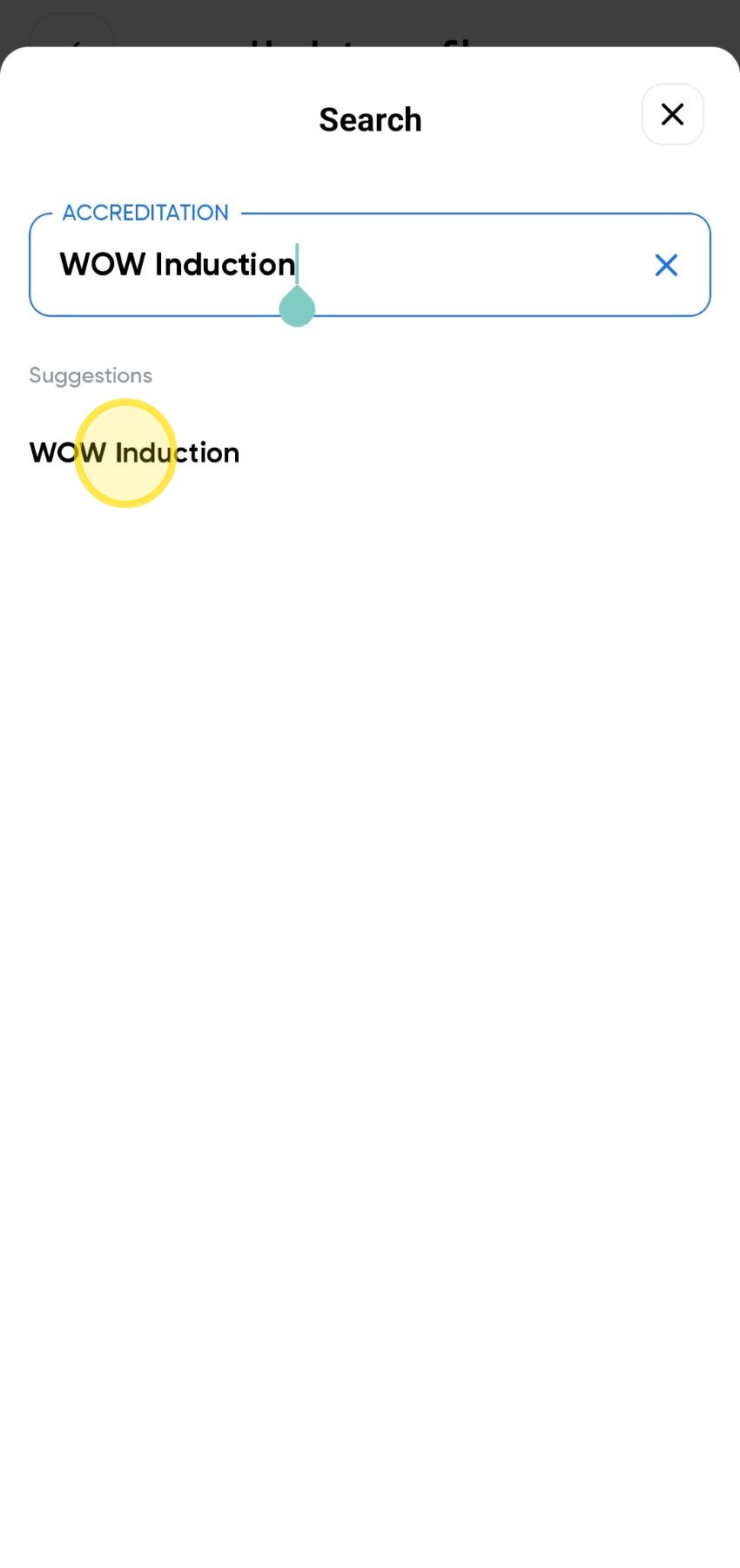 Search for WOW Induction