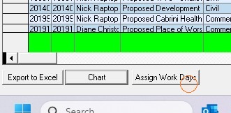 Assign Work Days
